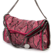 Stella McCartney Pink Faux Python Falabella Small Tote Bag now available at Labellov and ready for a new owner. Buy and sell your designer handbags.