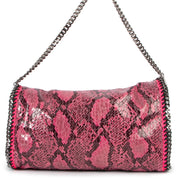 Stella McCartney Pink Faux Python Falabella Small Tote Bag now available at Labellov and ready for a new owner. Buy and sell your designer handbags.