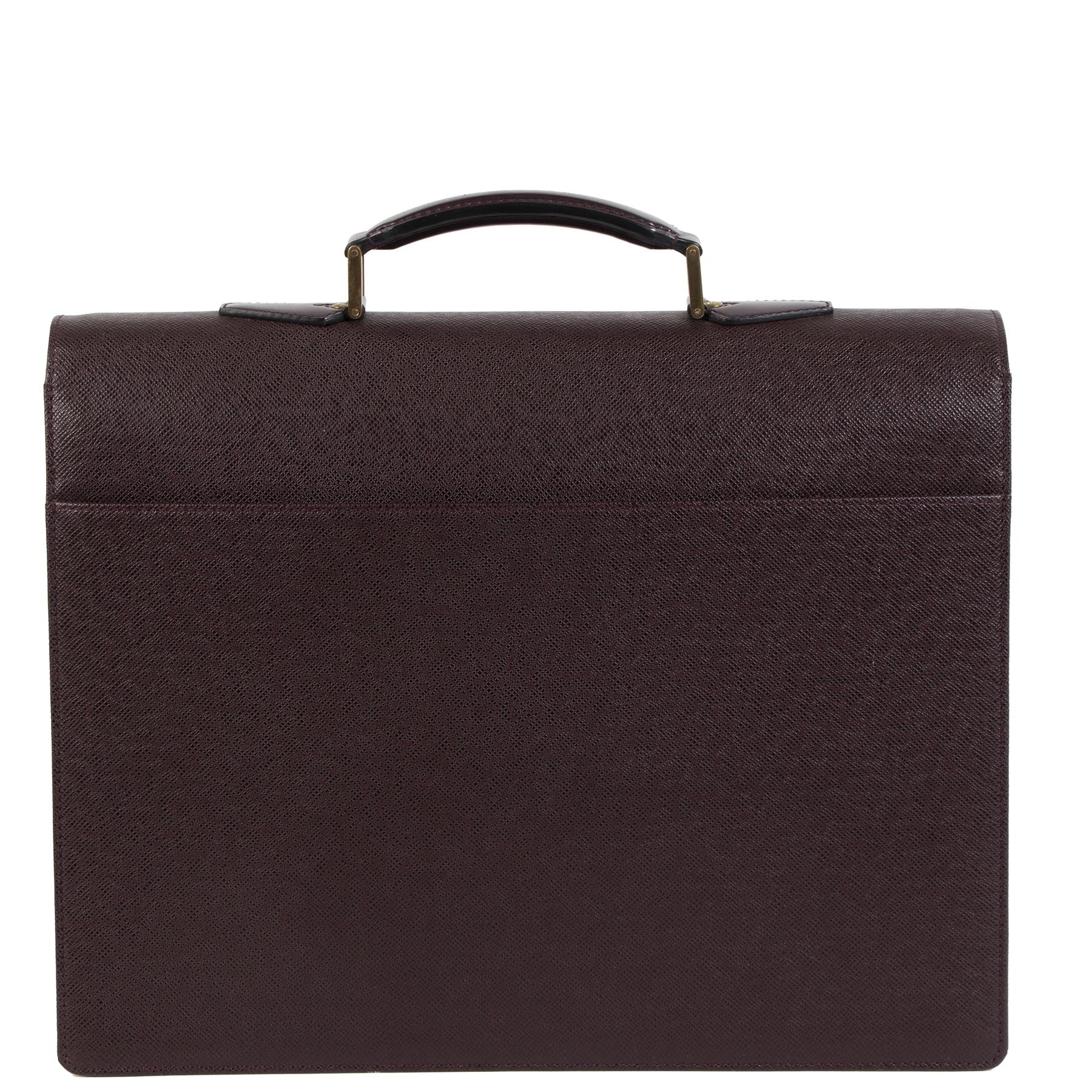 Authentique seconde-main vintage Louis Vuitton Moskova Acajou Briefcase achète en ligne webshop LabelLOV