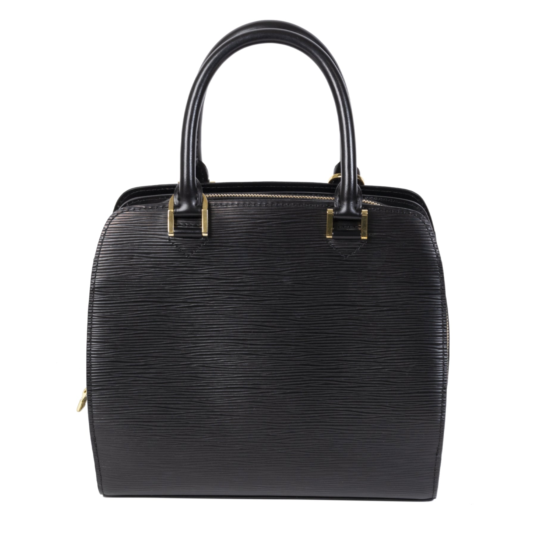 Authentic second-hand vintage Louis Vuitton Pont Neuf Black Epi Leather Handbag buy online webshop LabelLOV