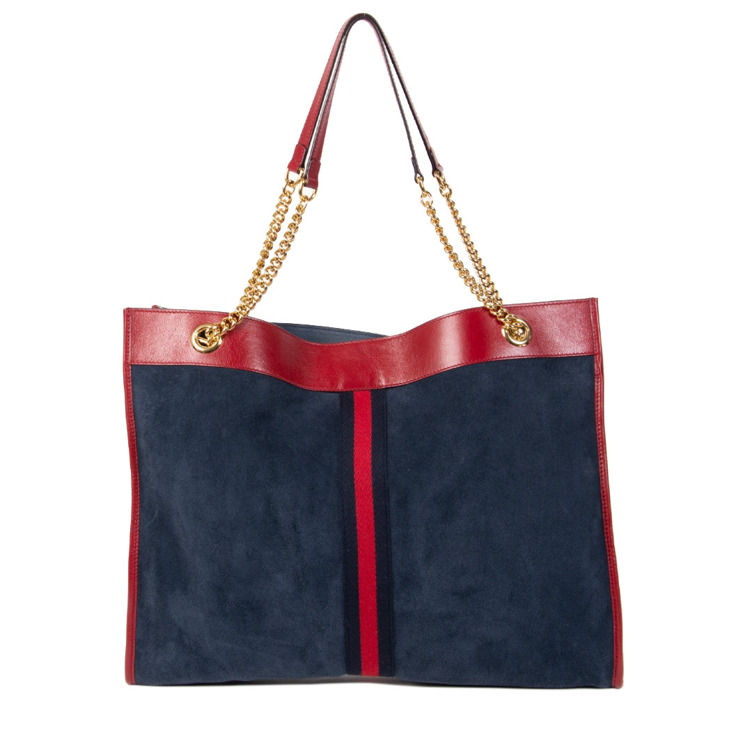 Authentieke tweedehands vintage Gucci Rajah Large Tote Bag koop online webshop LabelLOV