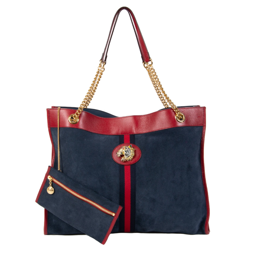 Authentic second-hand vintage Gucci Rajah Large Tote Bag buy online webshop LabelLOV