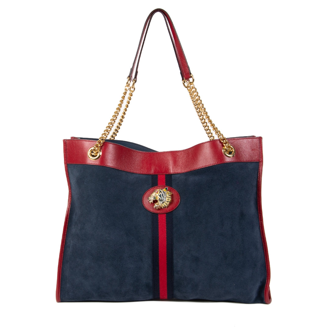 Authentique seconde main vintage Gucci Rajah Large Tote Bag achète en ligne webshop LabelLOV