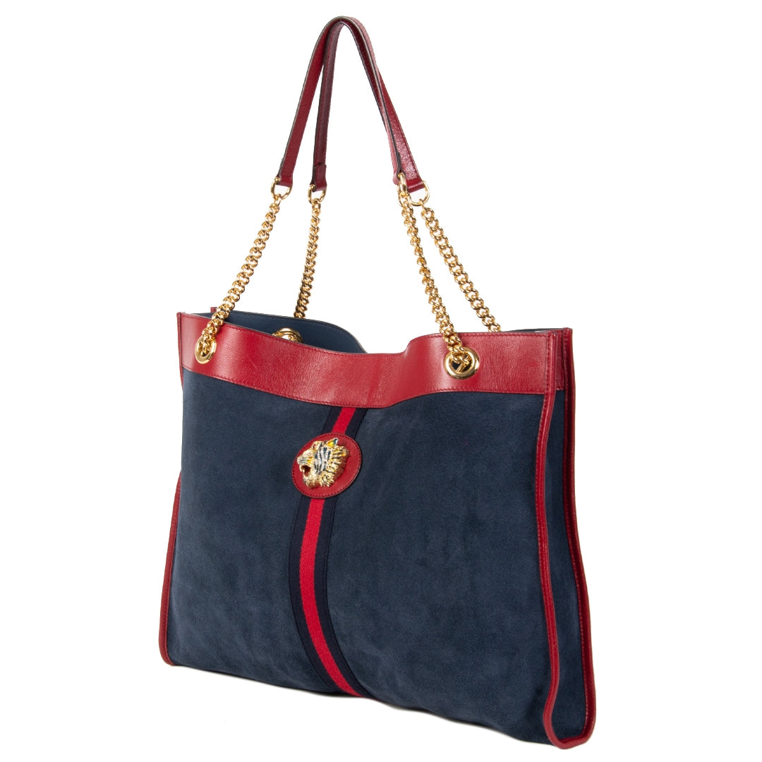 Authentic second-hand vintage Gucci Rajah Large Tote Bag buy online webshop LabelLOV