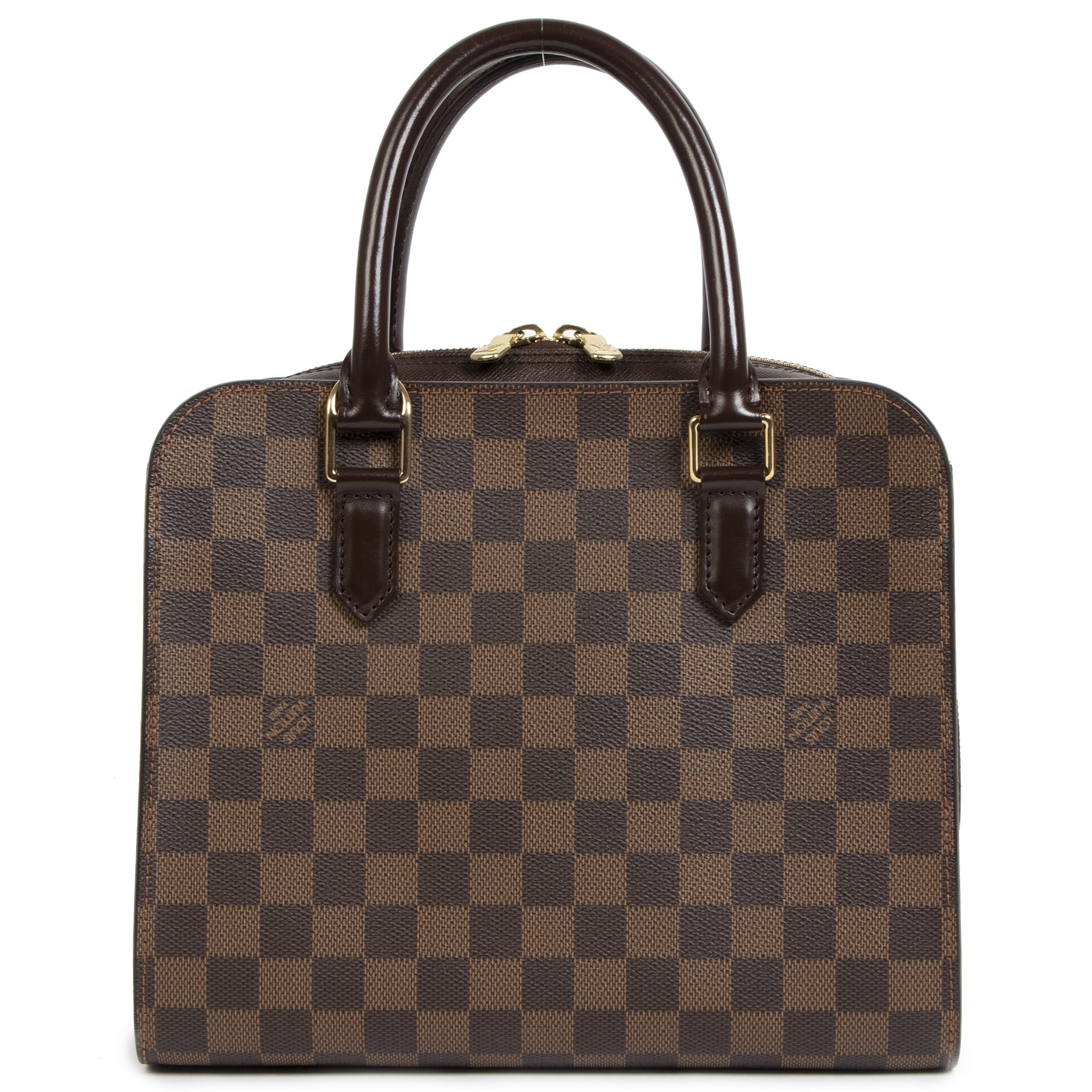 Louis Vuitton Damier Ebene Triana Top Handle Bag