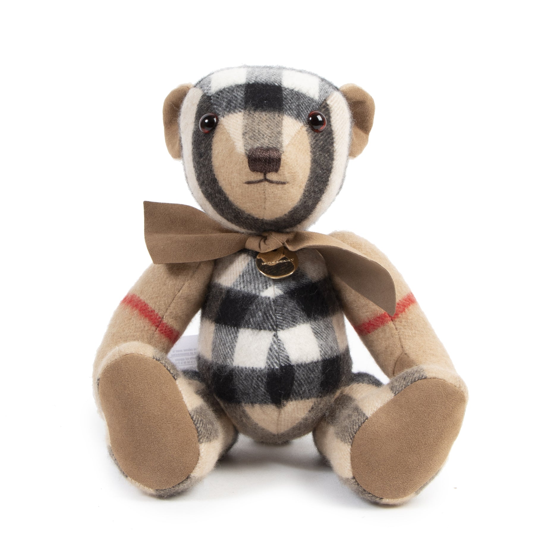 Authentic second-hand vintage Burberry Thomas Bear in Check Cashmere buy online webshop LabelLOV