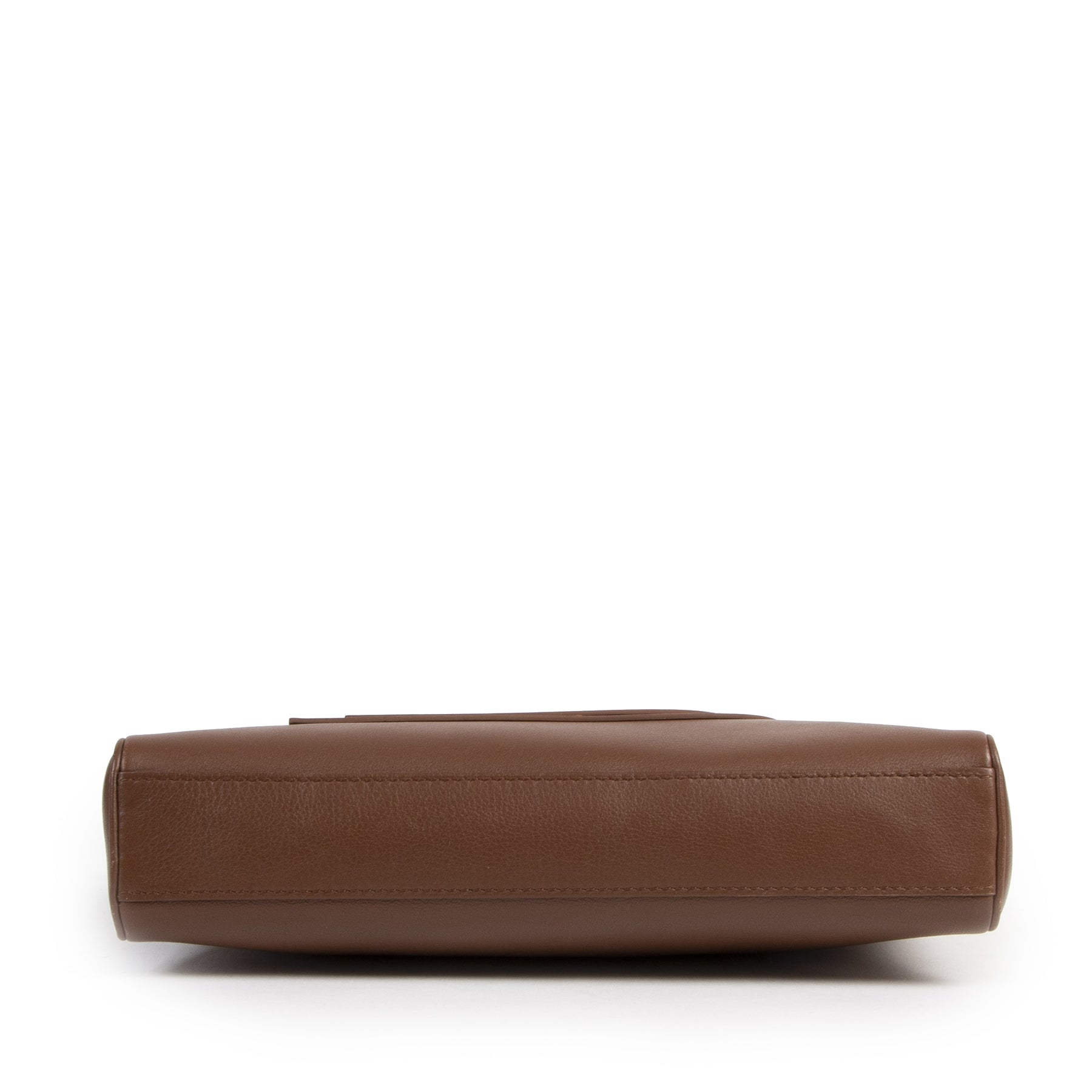 Authentieke Tweedehands Delvaux Cognac D Shoulder Bag juiste prijs veilig online shoppen luxe merken webshop winkelen Antwerpen België mode fashion