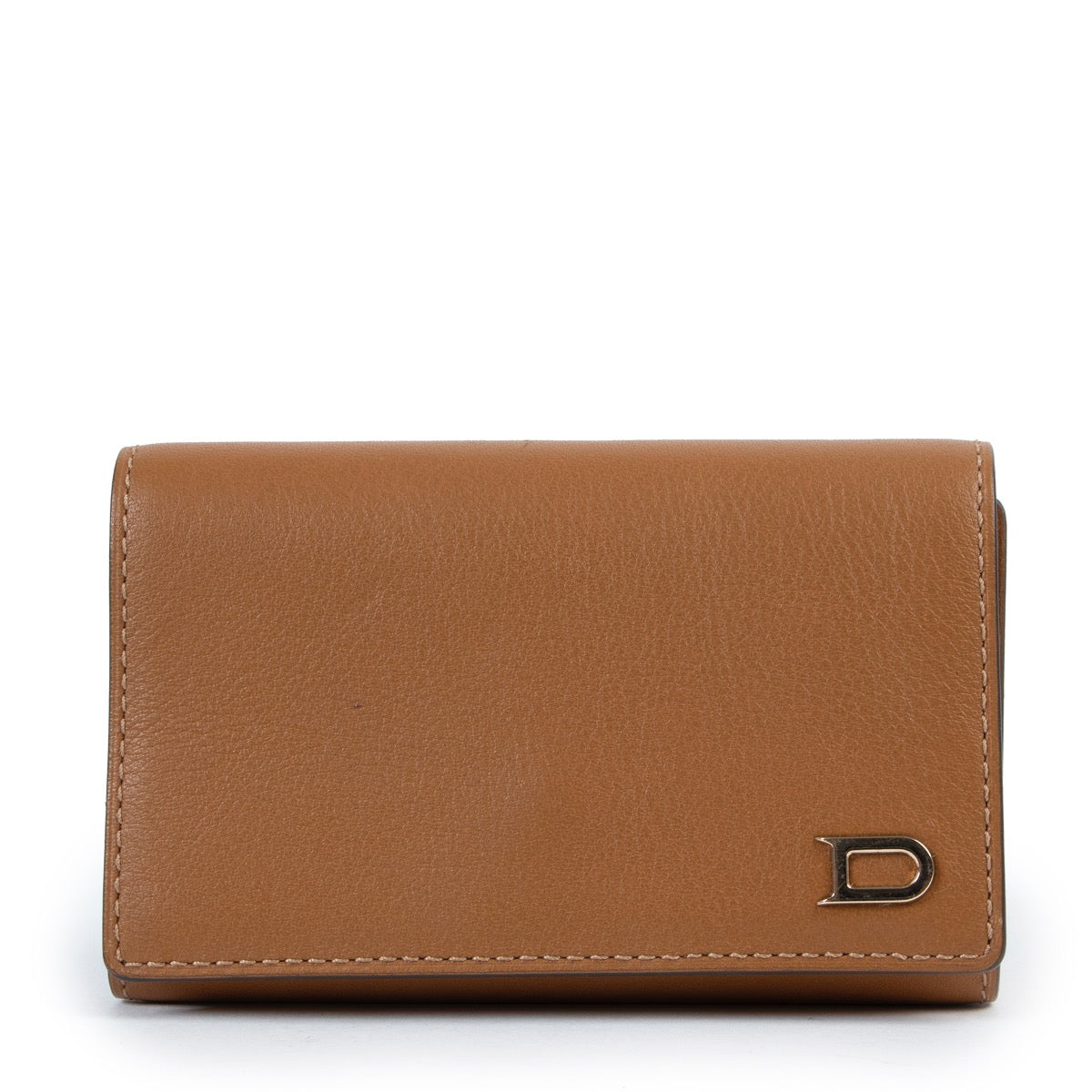 Shop Safe Online Delvaux Camel Key Wallet, Camel Delvaux key wallet in very good condition, Preloved key wallet in very good condition