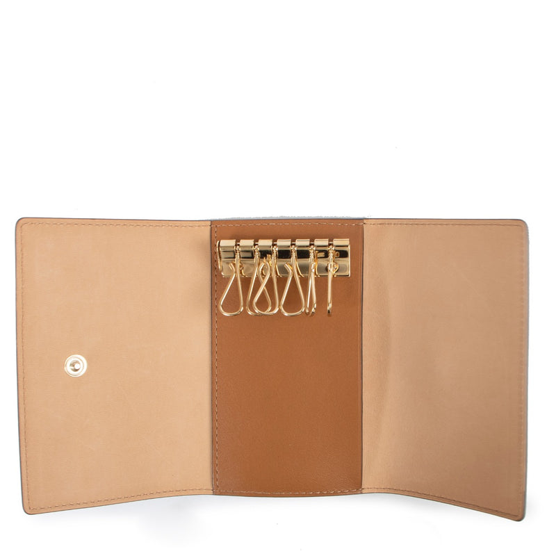 Shop Safe Online Delvaux Camel Key Wallet, Camel Delvaux key wallet in very good condition, Preloved key wallet in very good condition