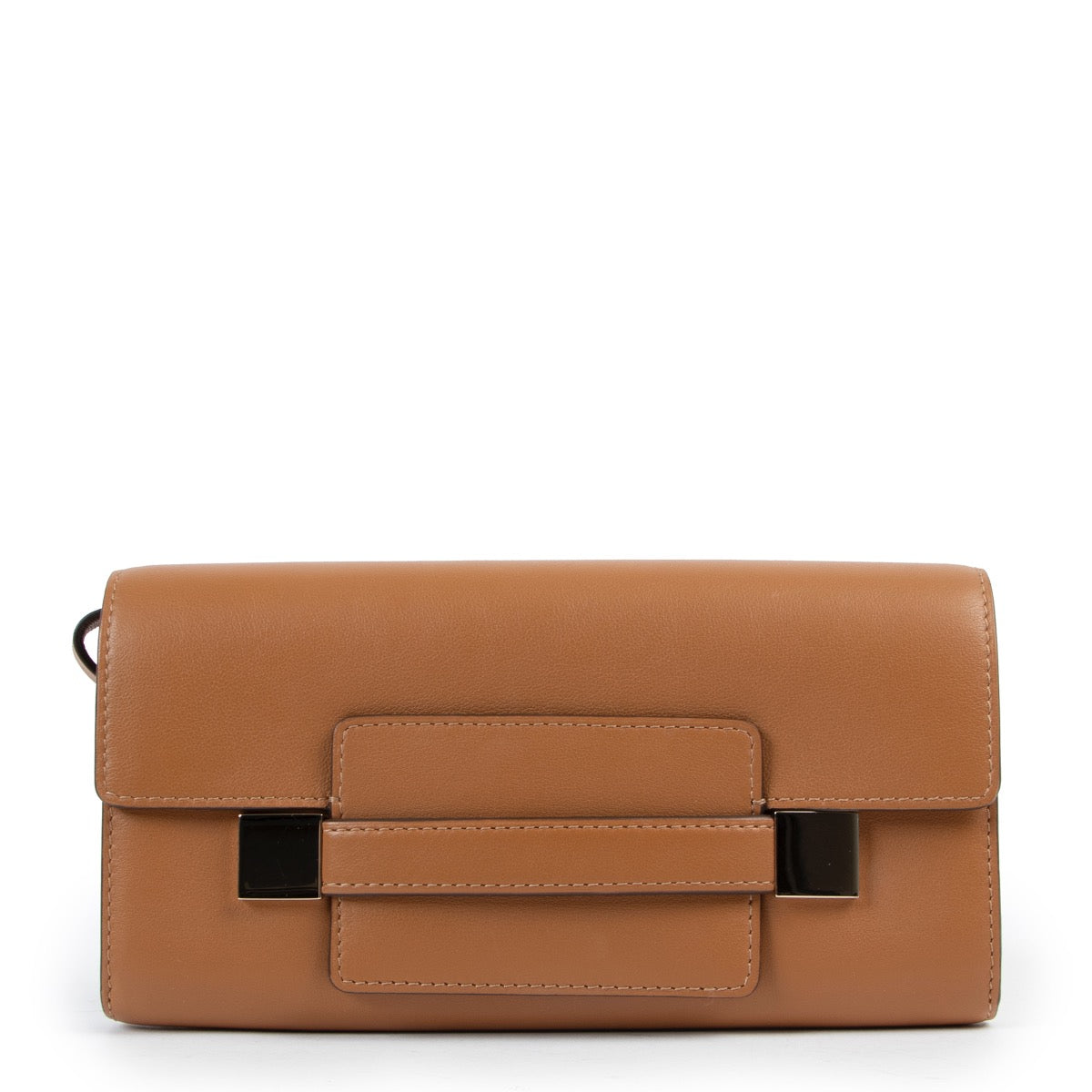 Shop safe onlineDelvaux Brown Madame Wallet, Delvaux wallet in very good condition, Brown preloved Delvaux wallet
