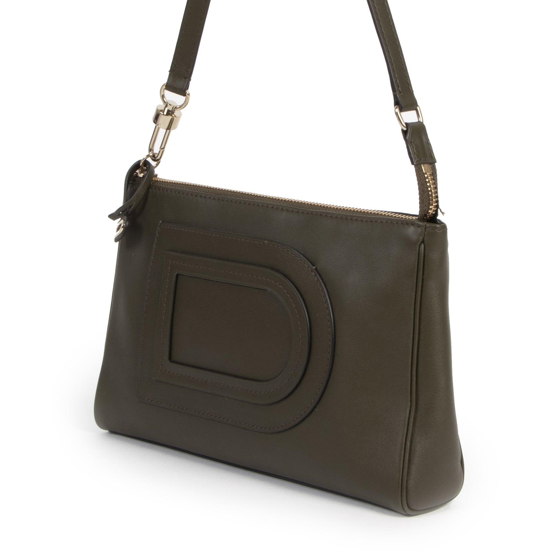 Delvaux Khaki D Shoulder Bag online for the best price