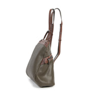 Authentieke tweedehands vintage Deux De Delvaux Green Backpack koop online webshop LabelLOV