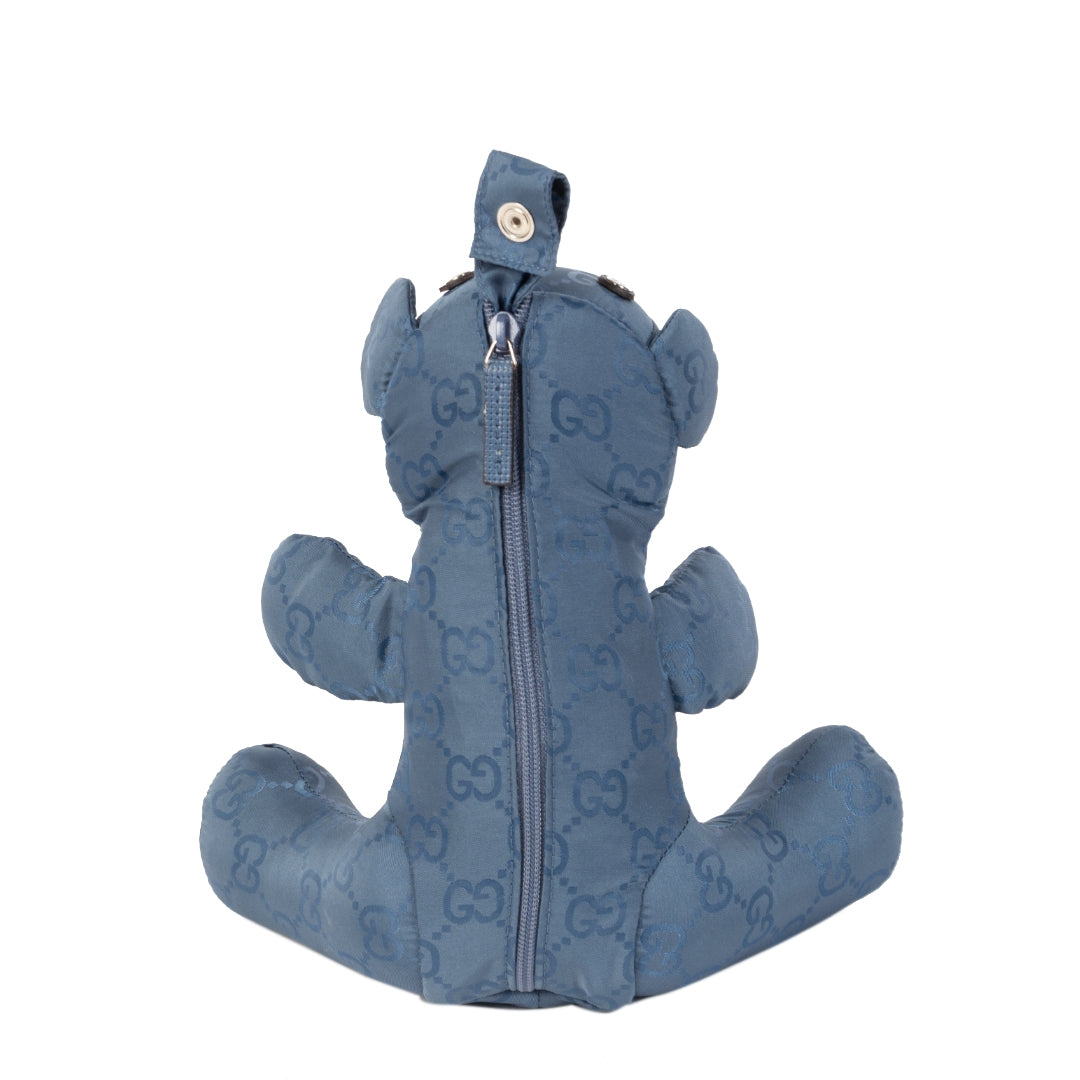 shop safe online your secondhand Gucci Blue Teddy Bear Nylon Tote