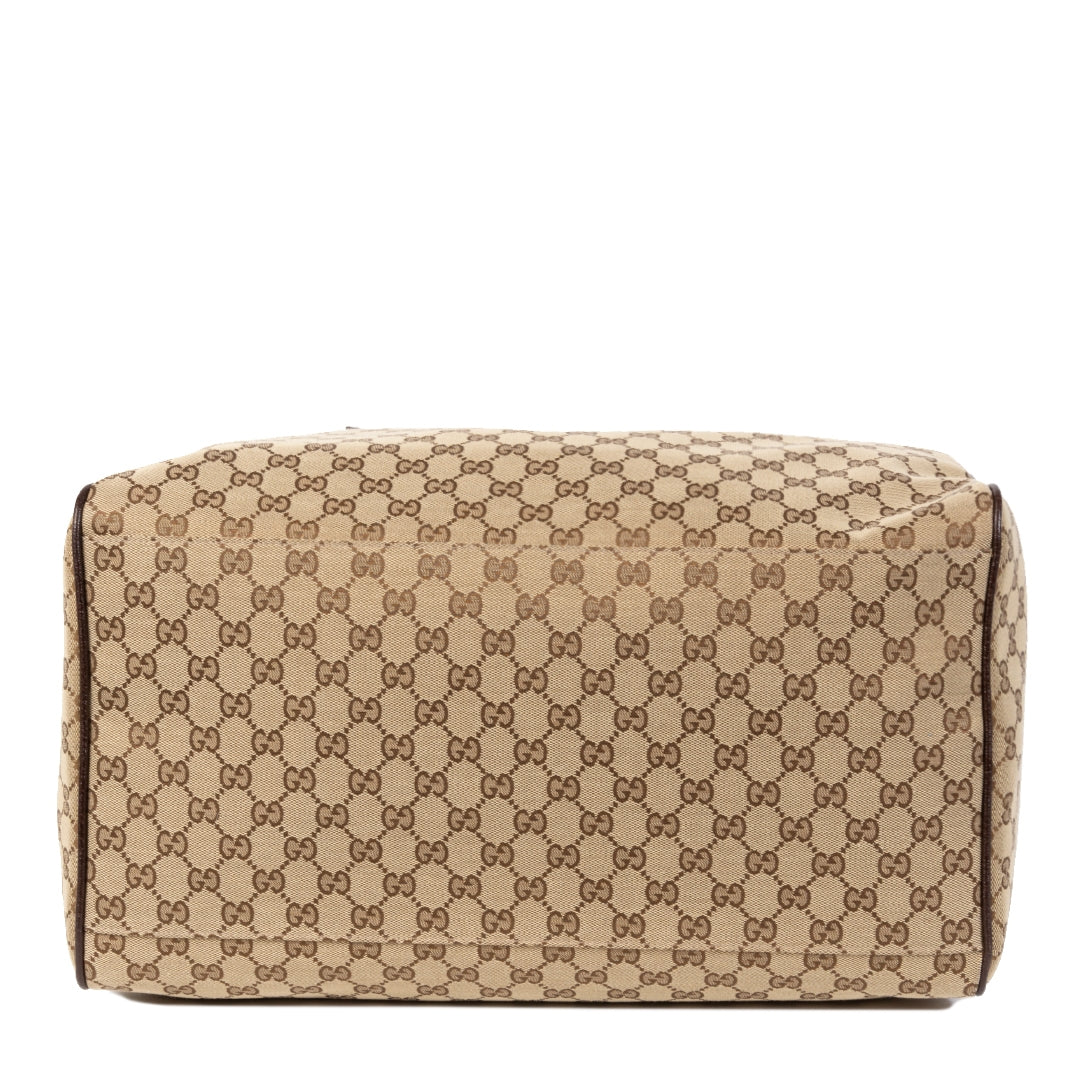 shop safe online your secondhand Gucci Canvas Web Travel Bag