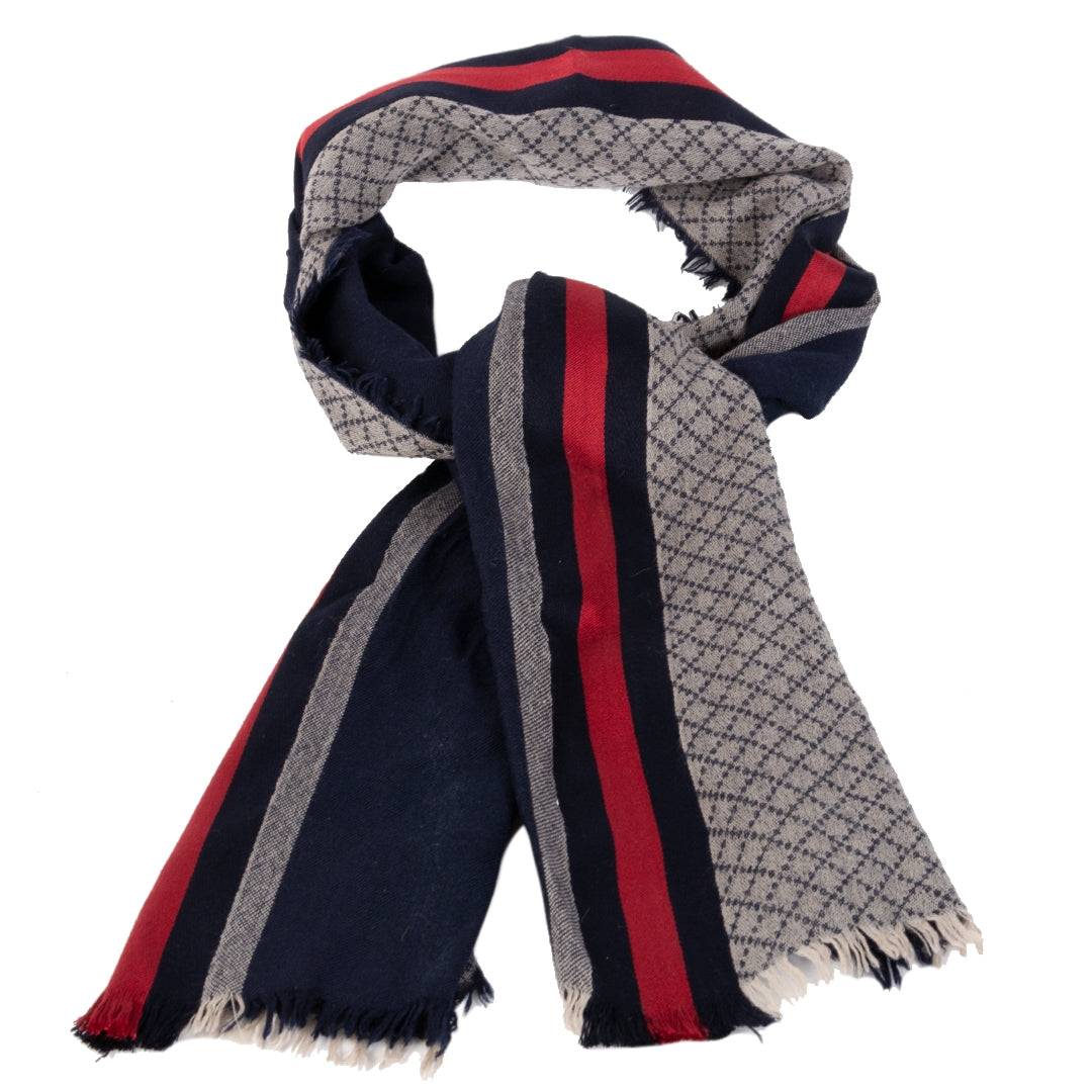 Gucci Web Silk/Wool Scarf
