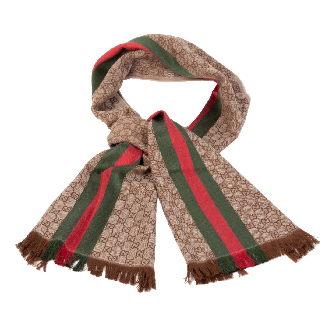 shop safe online your secondhand Gucci Monogram Web Scarf