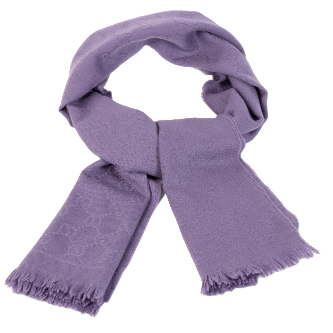 Gucci Purple Wool Scarf