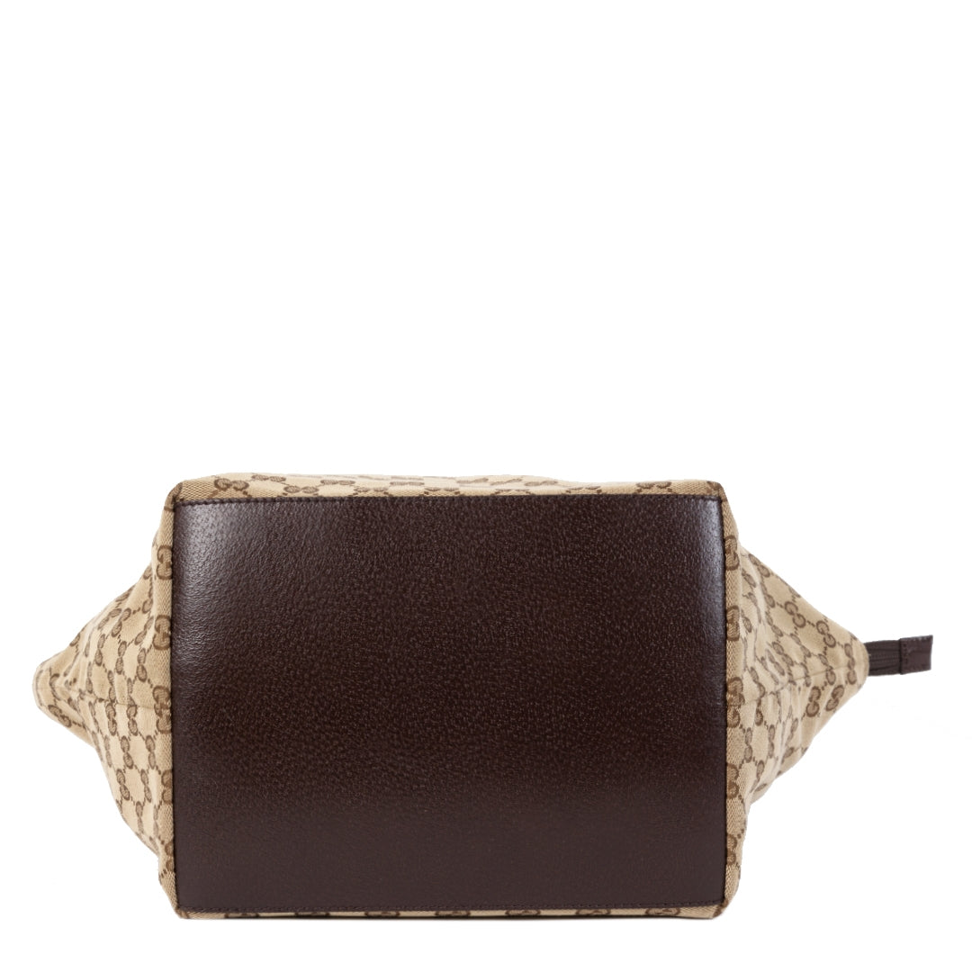 Gucci Monogram Canvas Sherry Line Tote Bag veilig online kopen