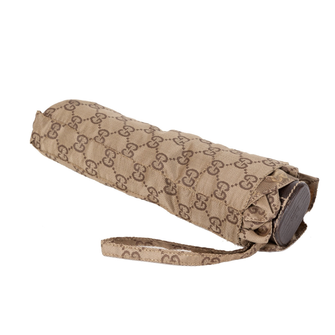Gucci Brown Monogram Umbrella