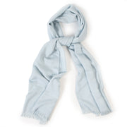 Authentieke Tweedehands Hermès Baby Blue H Pattern Cashmere Scarf juiste prijs veilig online shoppen luxe merken webshop winkelen Antwerpen België mode fashion