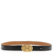 Authentieke Tweedehands Hermès Black Cognac Leather H Buckle Belt - Size 90 juiste prijs veilig online shoppen luxe merken webshop winkelen Antwerpen België mode fashion