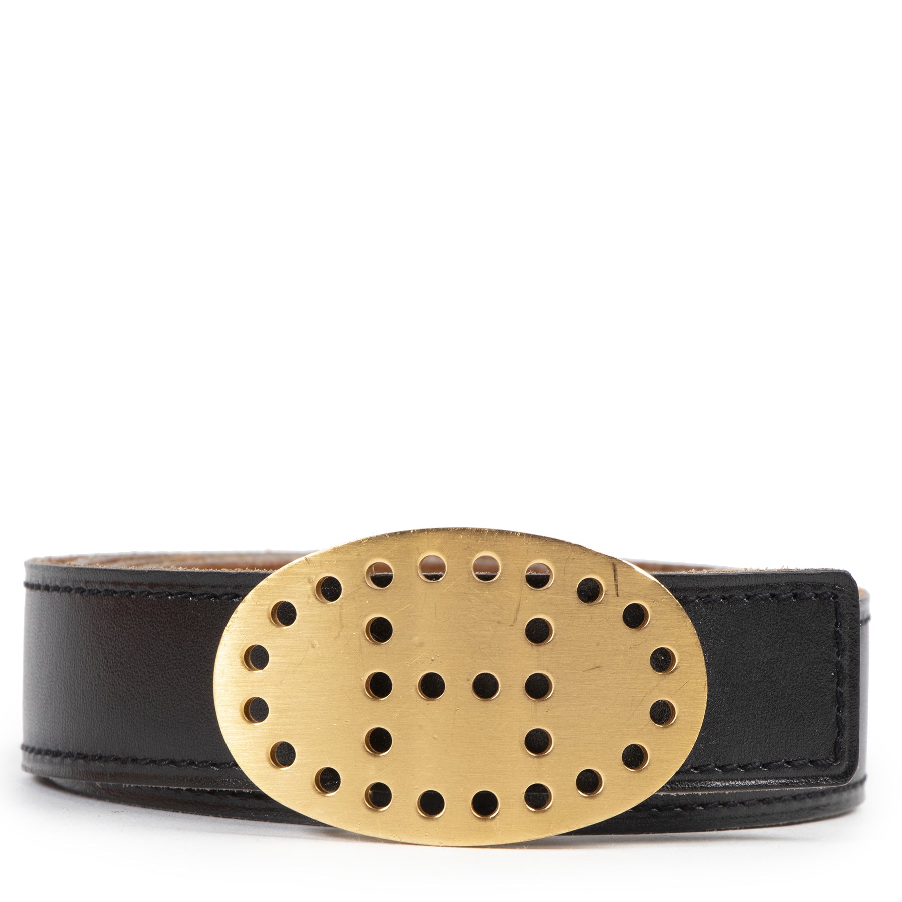 Authentieke Tweedehands Hermès Black Cognac Leather H Buckle Belt - Size 90 juiste prijs veilig online shoppen luxe merken webshop winkelen Antwerpen België mode fashion