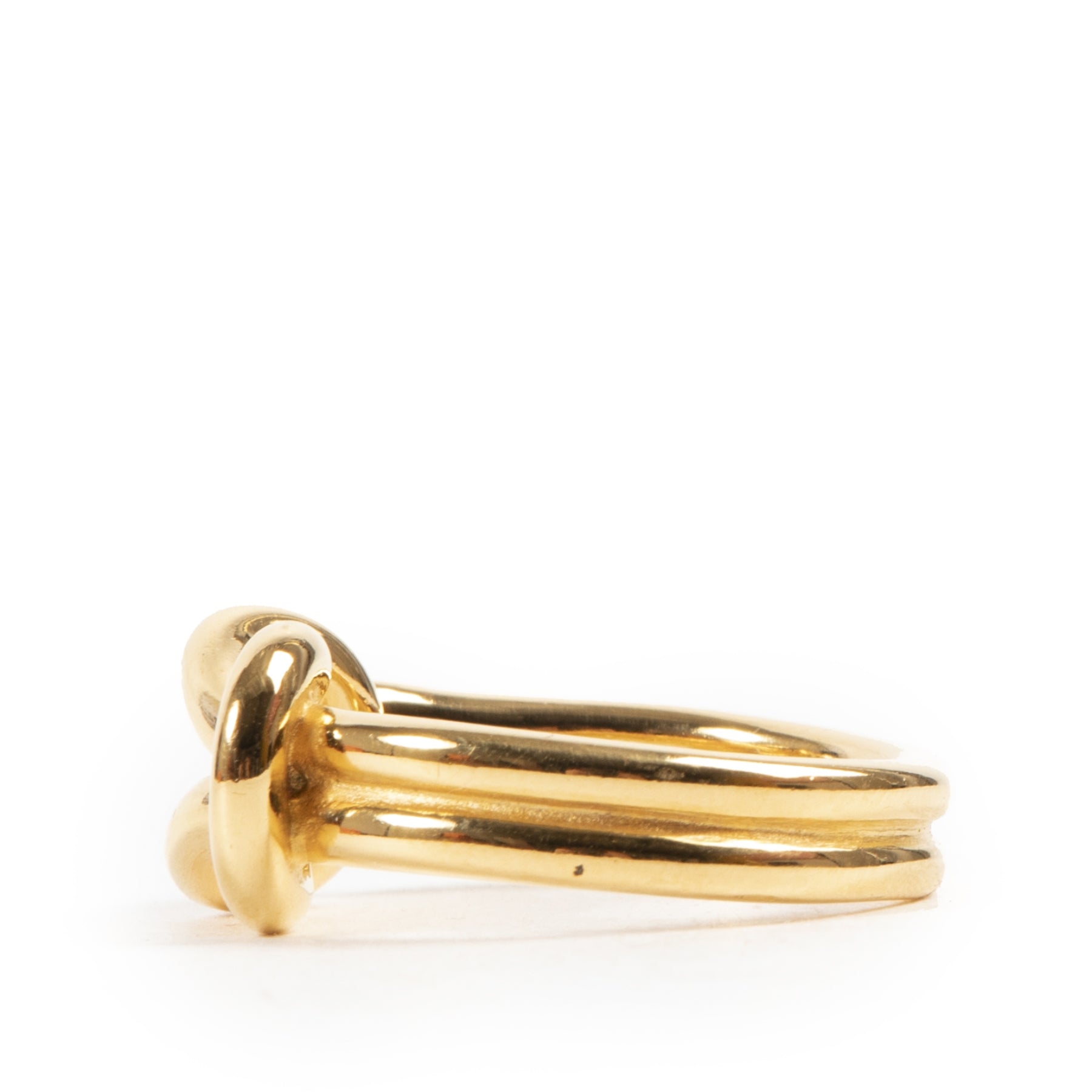 We buy and sell your authentic Hermès Gold Knot Scarf Ring