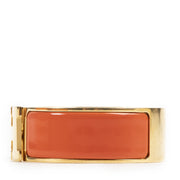 Hermès Clic Clac H Orange Bracelet