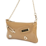 Jimmy Choo Beige Patent Leather Pochette