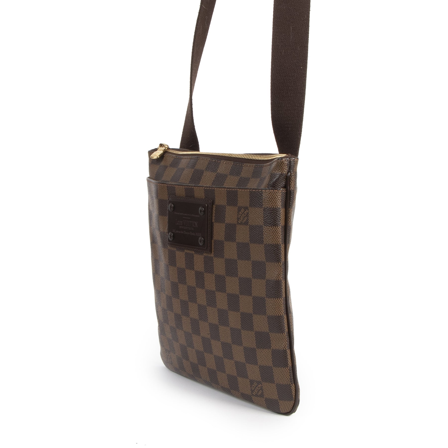 Authentieke Tweedehands Louis Vuitton Brooklyn Pochette Crossbody Bag juiste prijs veilig online shoppen luxe merken webshop winkelen Antwerpen België mode fashion