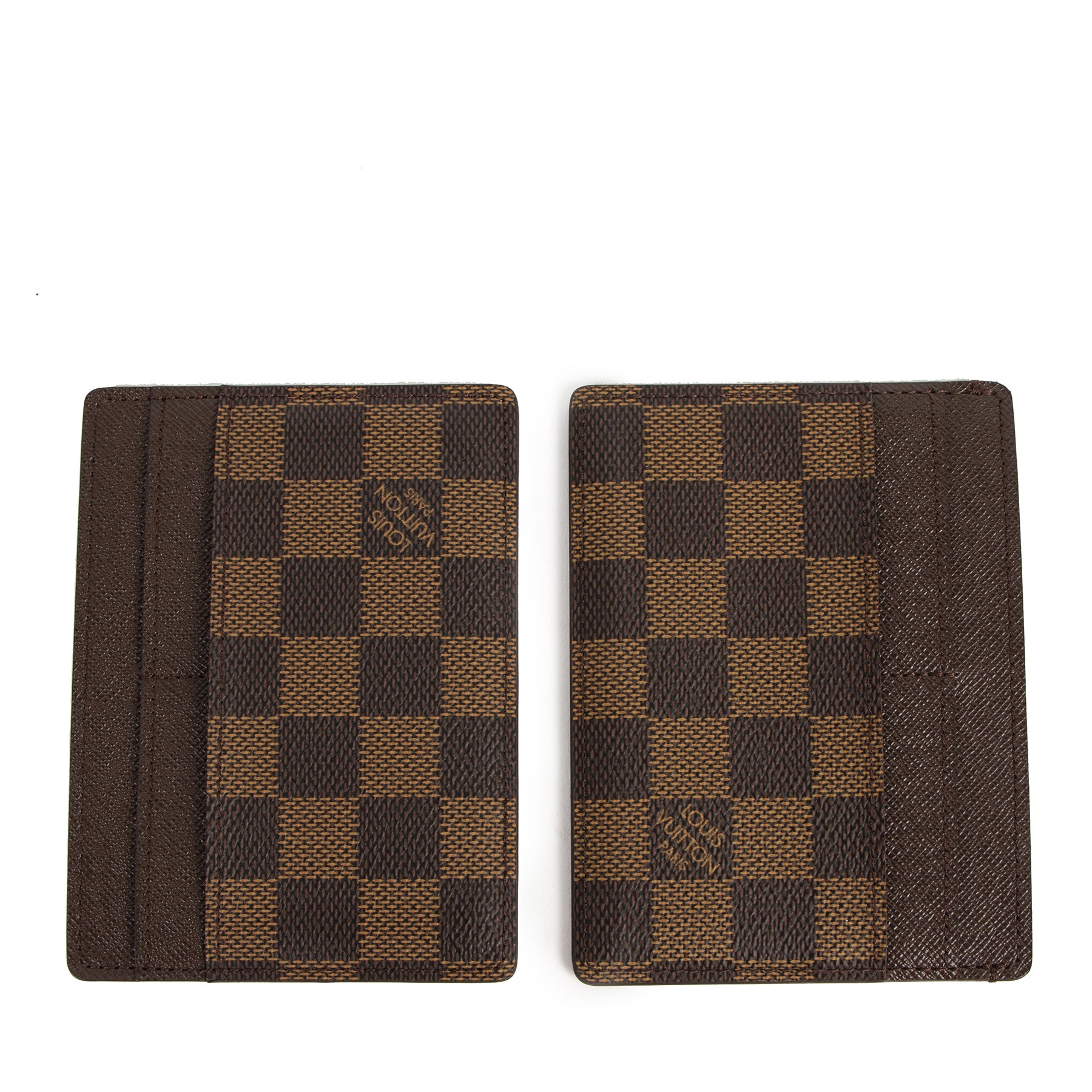 Authentieke Tweedehands Louis Vuitton Damier Ebene Wallet juiste prijs veilig online shoppen luxe merken webshop winkelen Antwerpen België mode fashion