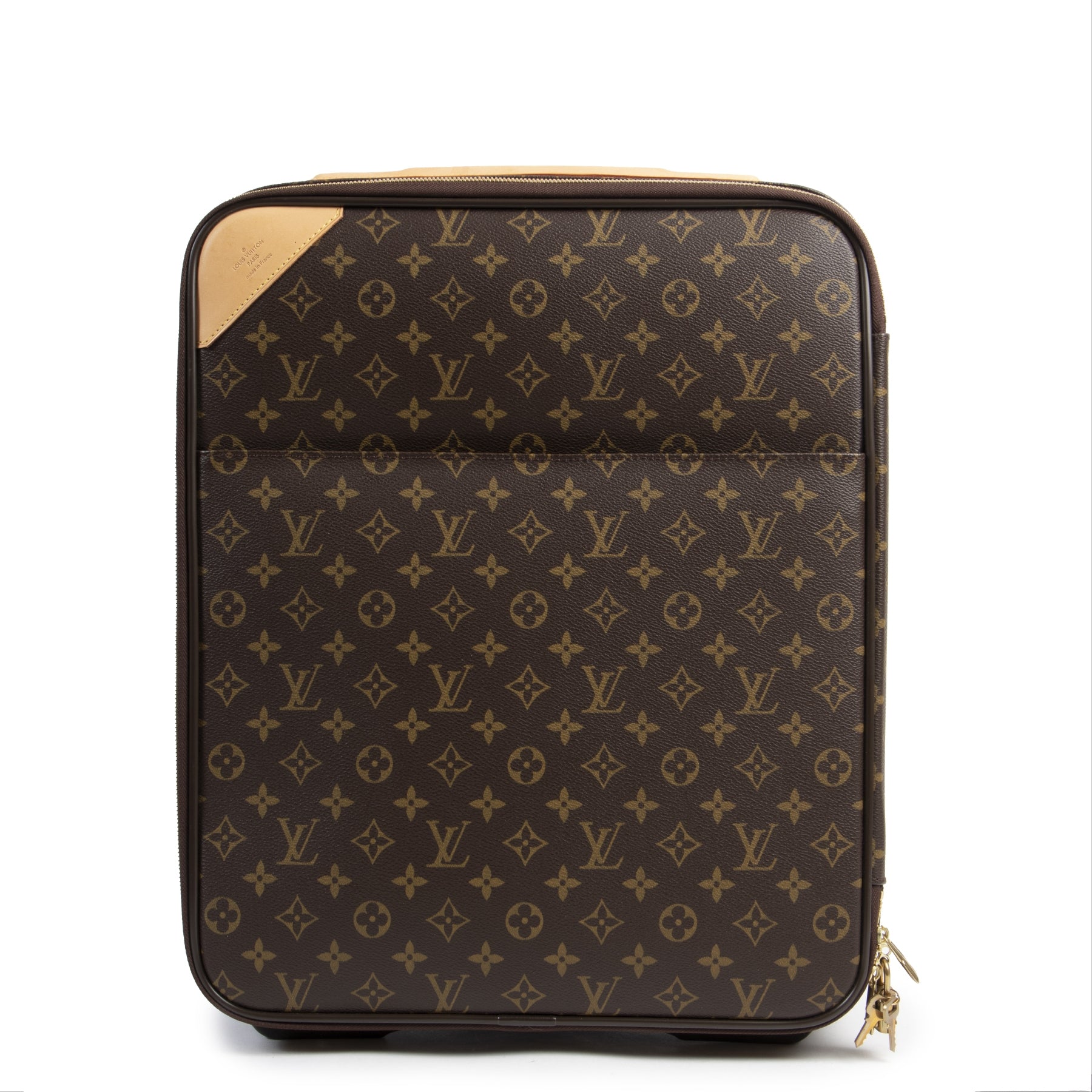 Authentic second-hand vintage Louis Vuitton Pégase 45 Monogram Suitcase buy online webshop LabelLOV.