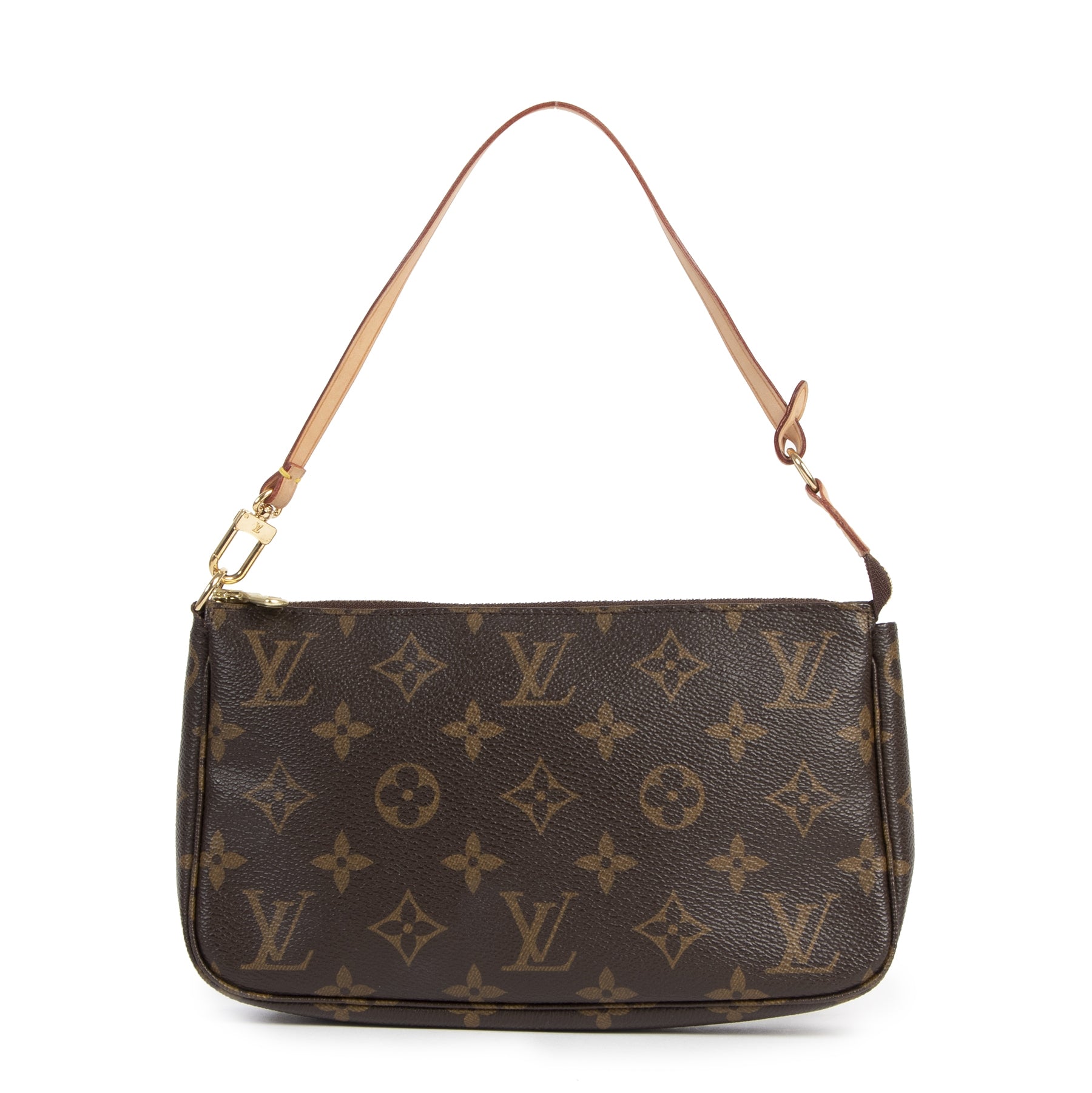 hard to find Louis Vuitton Monogram Pochette + Strap