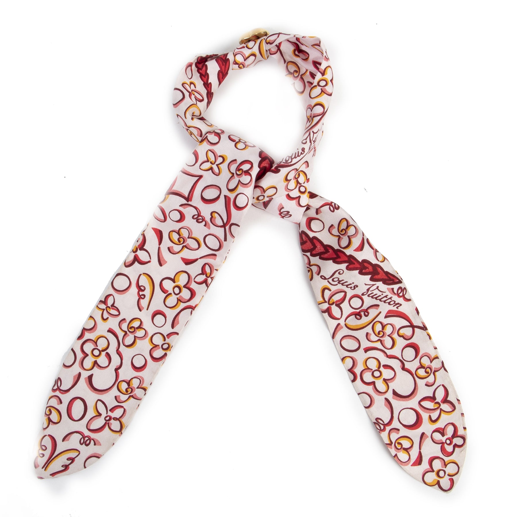 Authentieke Tweedehands Louis Vuitton Pink Bandeau Heart Jewel juiste prijs veilig online shoppen luxe merken webshop winkelen Antwerpen België mode fashion