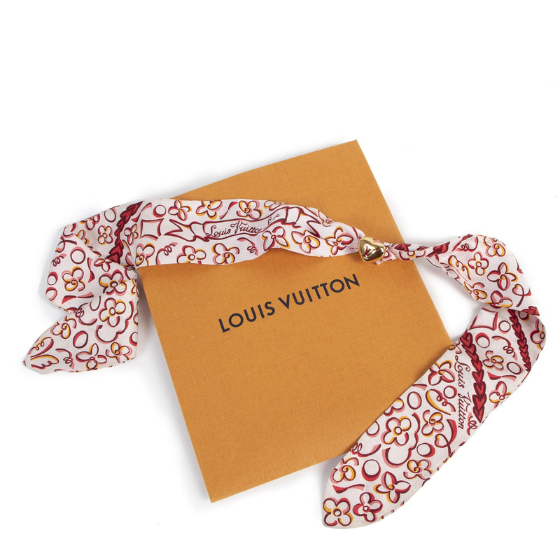 Authentieke Tweedehands Louis Vuitton Pink Bandeau Heart Jewel juiste prijs veilig online shoppen luxe merken webshop winkelen Antwerpen België mode fashion