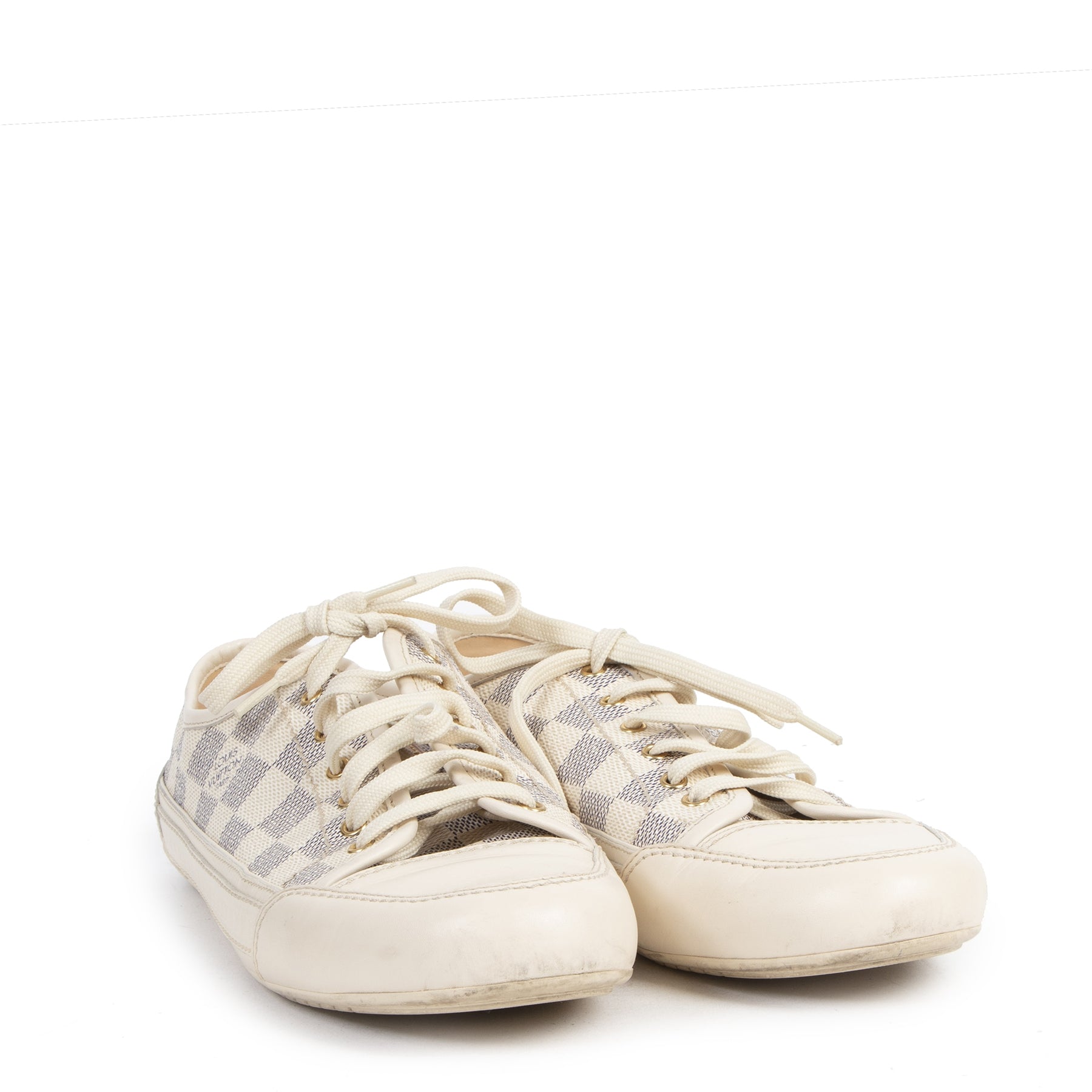 Authentic second-hand vintage Louis Vuitton Damier Azur Sneakers - Size 40 buy online webshop LabelLOV