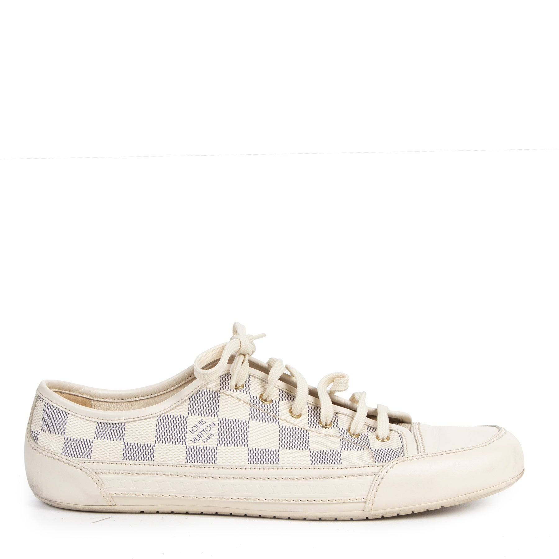 Authentique seconde-main vintage Louis Vuitton Damier Azur Sneakers - Size 40 achète en ligne webshop LabelLOV