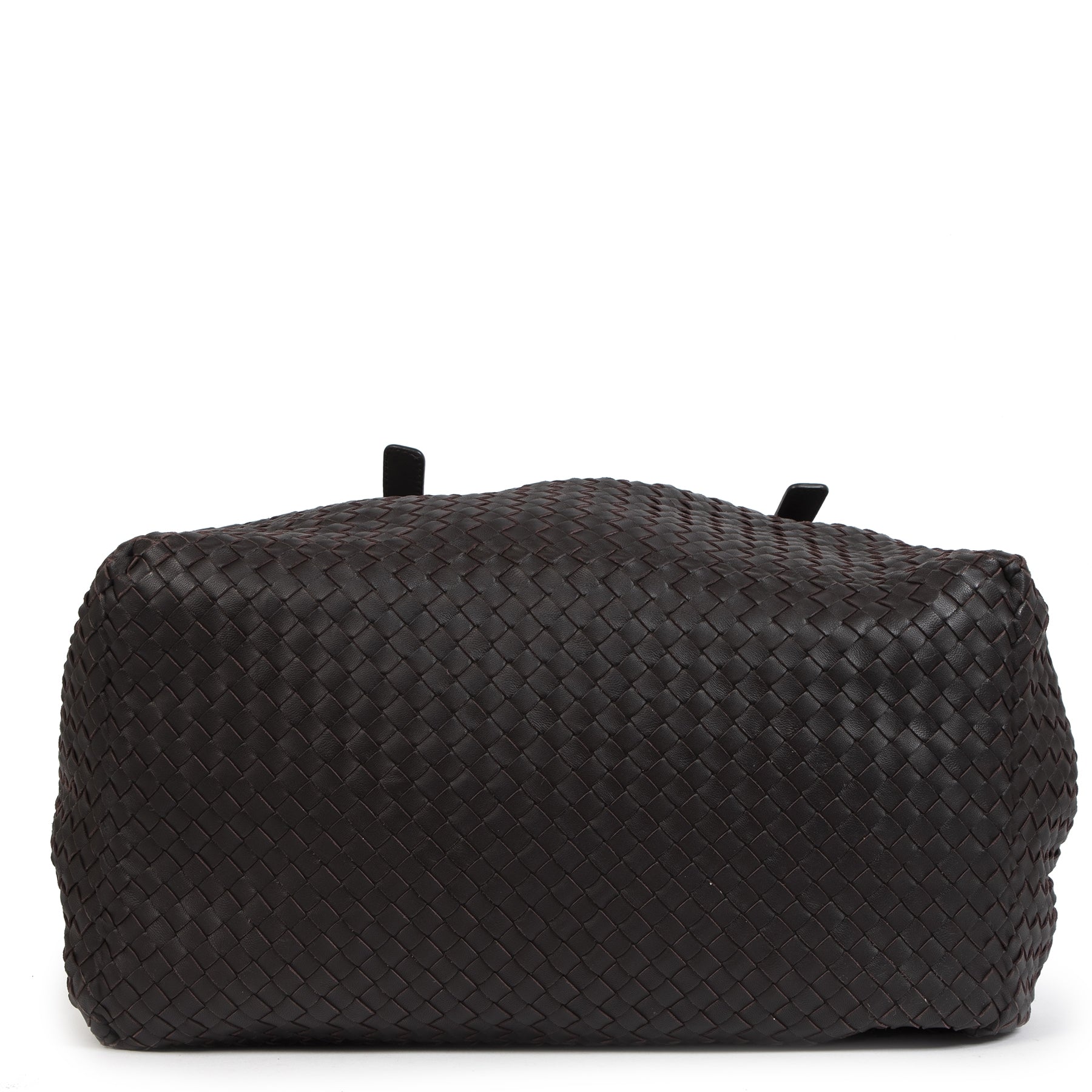 Authentic secondhand Bottega Veneta Dark Brown Leather Tote Bag designer bags designer accessories vintage webshop safe secure online shopping worldwide shipping