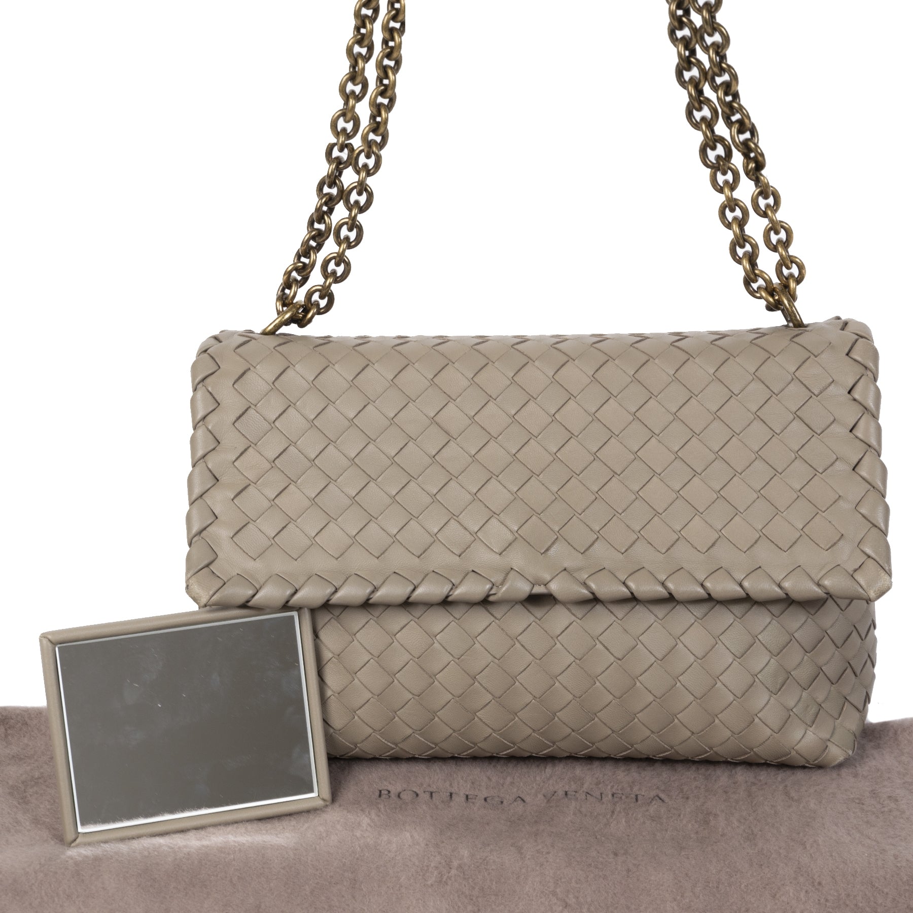 shop safe online your sercond hand Bottega Veneta Small Olimpia Intrecciato Nappa Bag