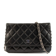 Chanel Black Calfskin WOC Wallet on Chain Bag