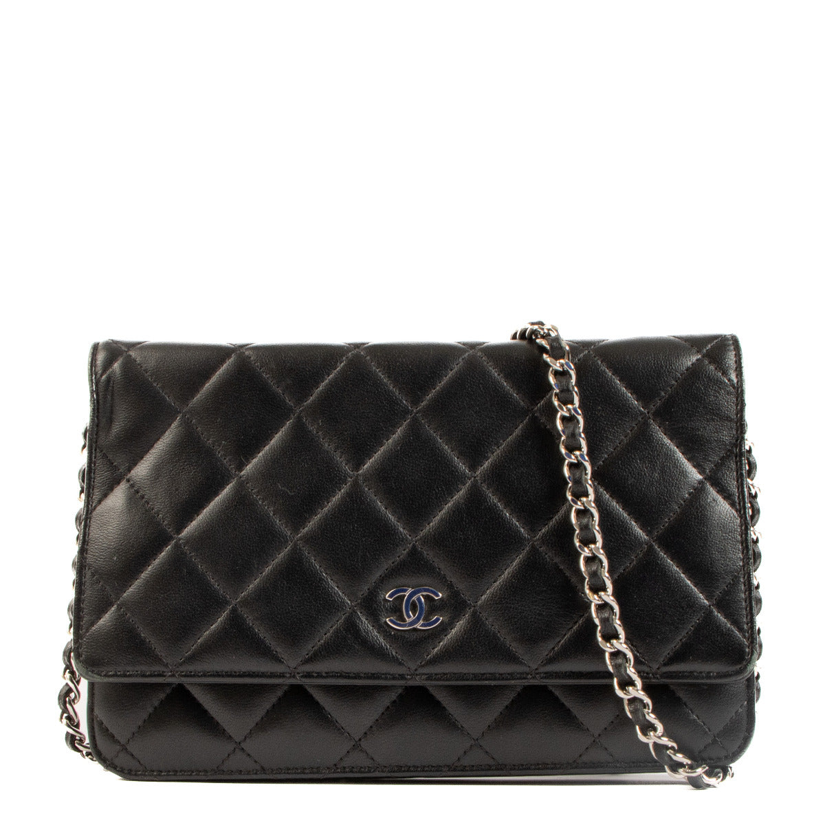 Chanel Black Calfskin WOC Wallet on Chain Bag