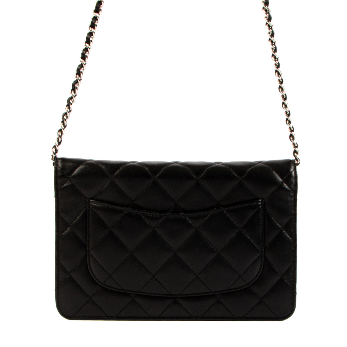Chanel Black Calfskin WOC Wallet on Chain Bag