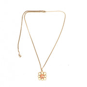 Buy an authentic second hand Chanel Pink Flower Necklace in very good condition at Labellov.