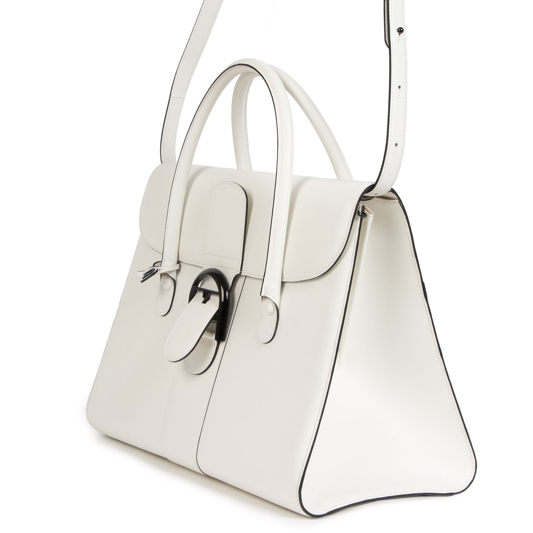 Delvaux White Brillant Double Poignee Bag kopen en verkopen bij Labellov tweedehands luxe