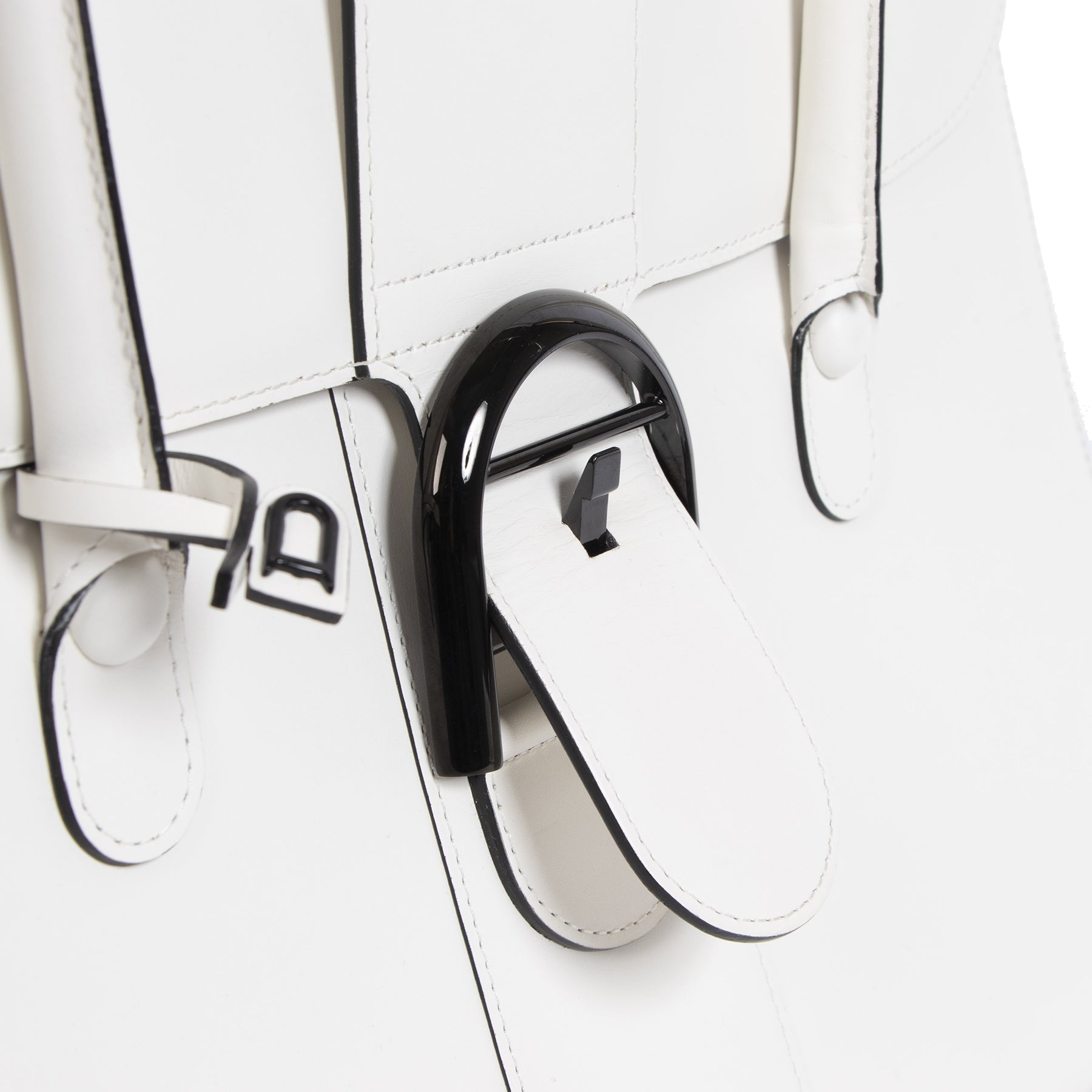 Delvaux White Brillant Double Poignee Bag