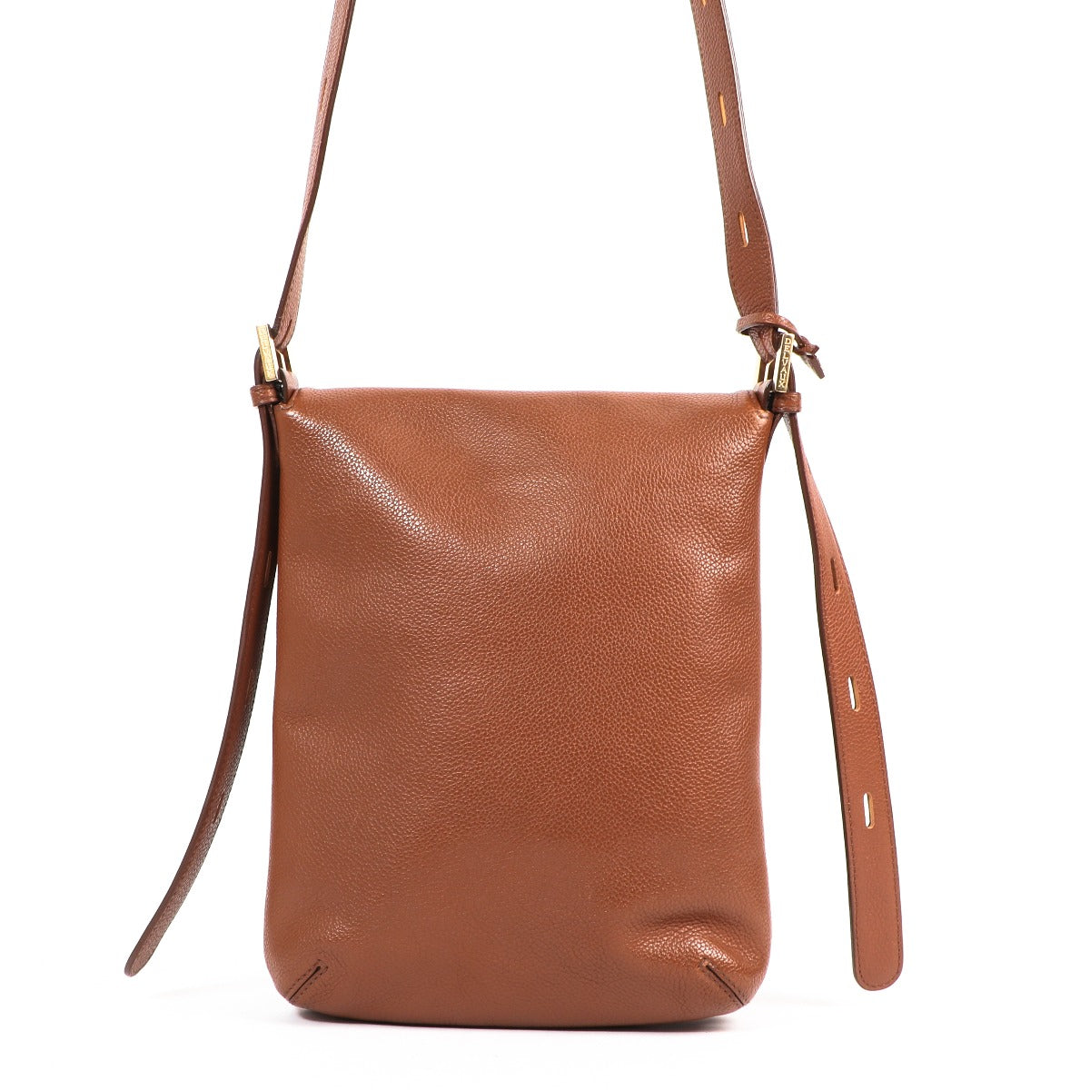 Sac bandoulière en cuir Delvaux Cognac Le Louise Baudrier