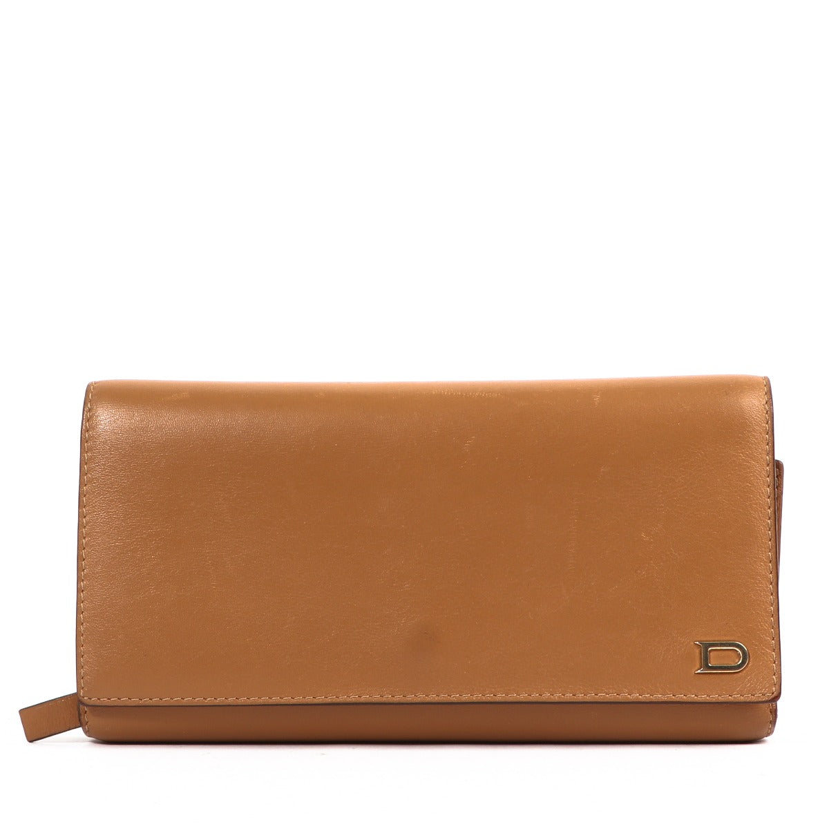Delvaux Cognac Allure Leather Wallet