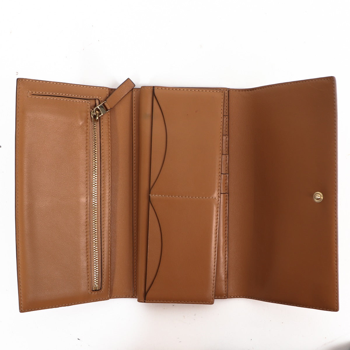 Portefeuille en cuir Allure de Delvaux Cognac