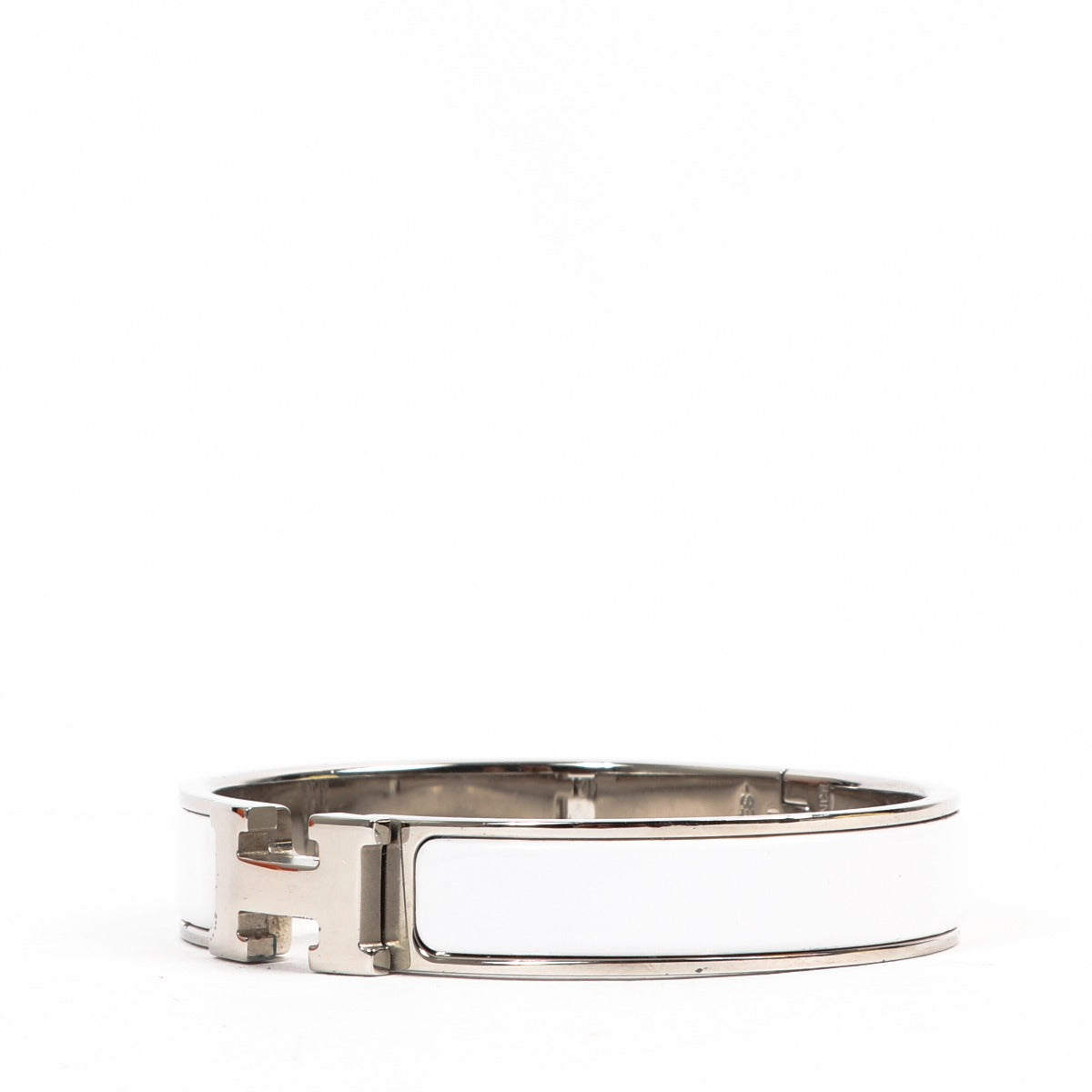 Bracelet Clic H Hermès blanc