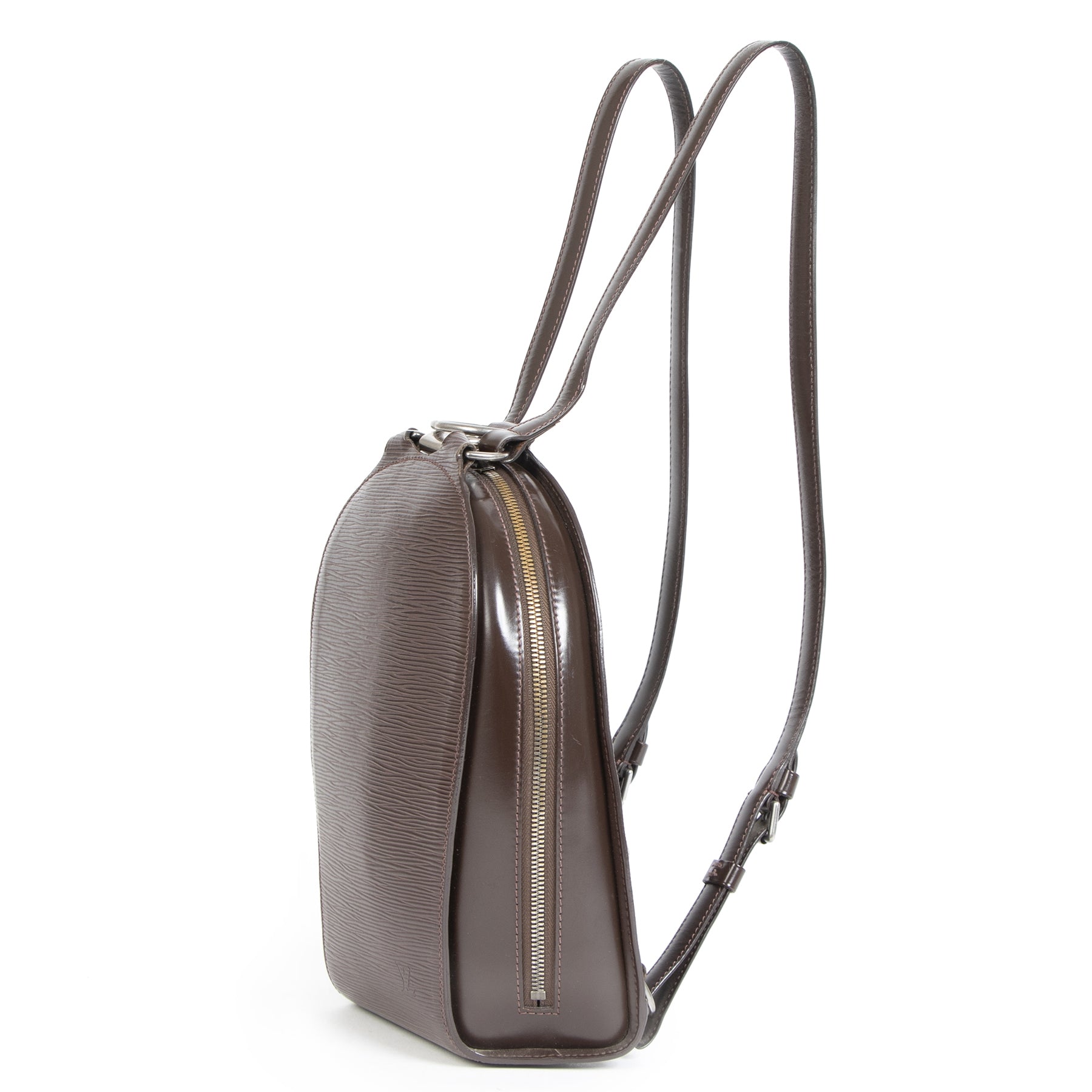 Authentieke Tweedehands Louis Vuitton Moka Epi Leather Mabillon Backpack juiste prijs veilig online shoppen luxe merken webshop winkelen Antwerpen België mode fashion